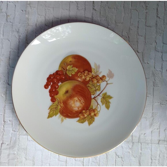 Vintage Bareuther Waldsassen Porcelain Dessert Plates Gold Trim - Picture 1 of 8